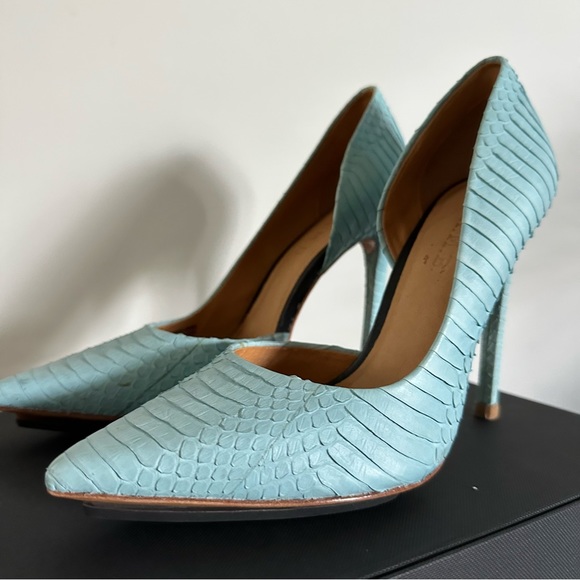 L.A.M.B. Python Leather Heels - Picture 3 of 12